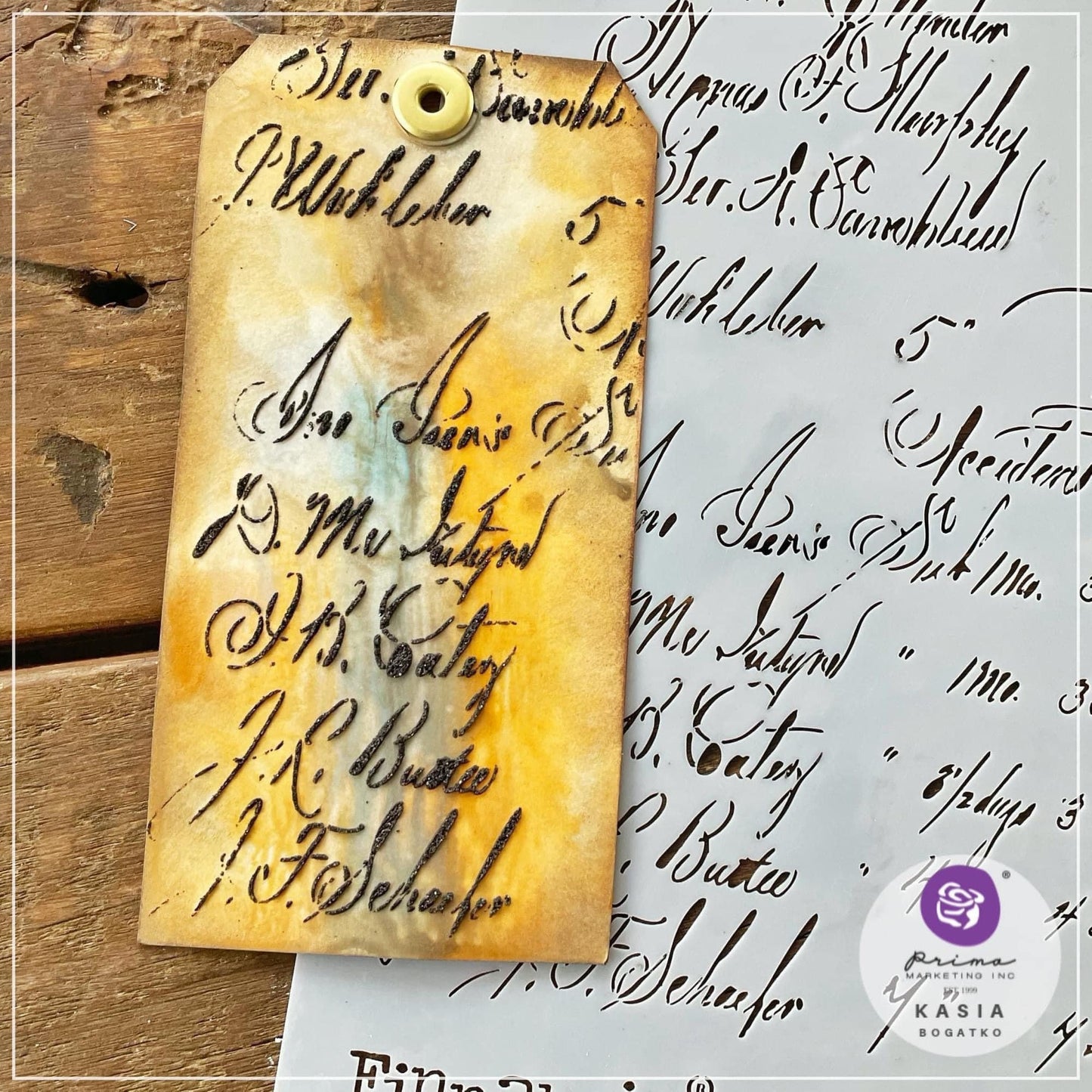 Decor Stencil - Calculations | Finnabair | 1 pc-6”x9” | Redesign with Prima