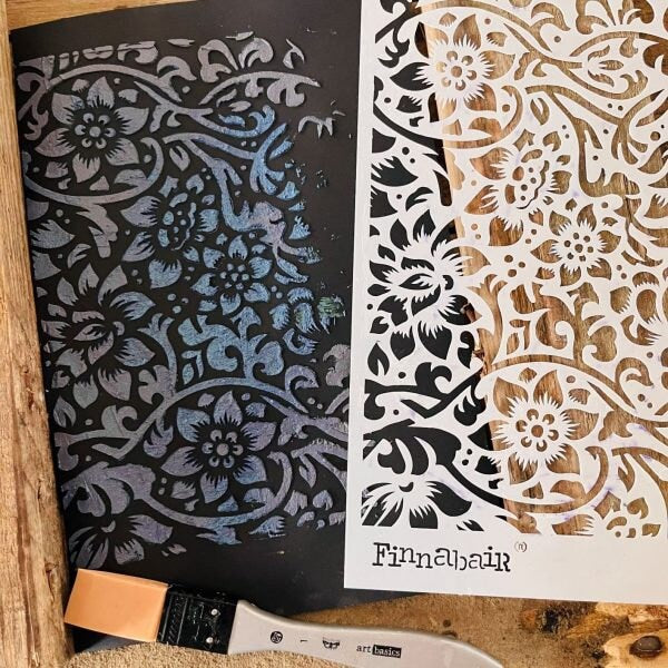 Decor Stencil - Bindweed Wallpaper | Finnabair | 1 pc-6”x9” | Redesign with Prima