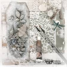 Decor Stencil - Bindweed Wallpaper | Finnabair | 1 pc-6”x9” | Redesign with Prima