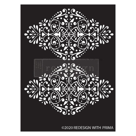 Decor Stencil - Dotted Flourish | 1 pc-9”x13.5” | Redesign with Prima