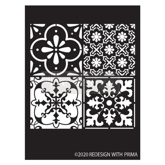 Decor Stencil - Coastal Tile | 1 pc-9”x13.5” | Redesign with Prima