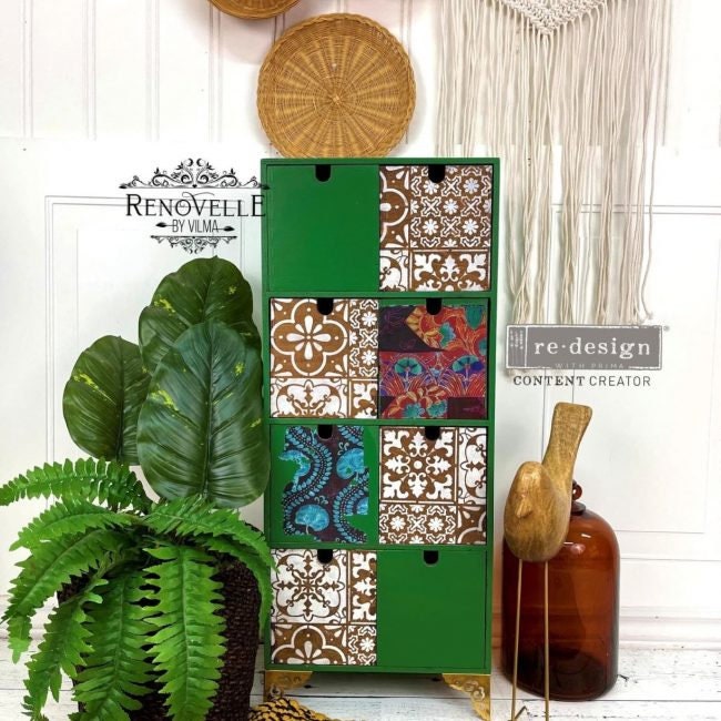 Decor Stencil - Coastal Tile | 1 pc-9”x13.5” | Redesign with Prima