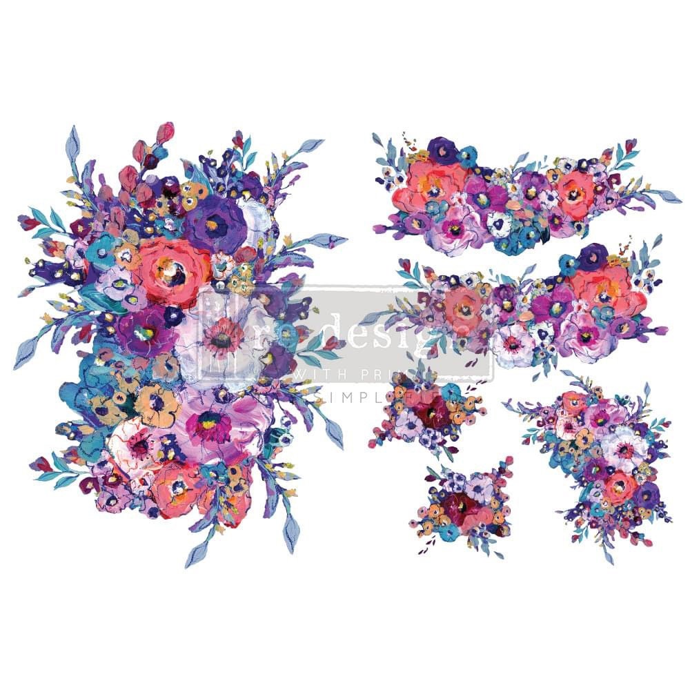 H2O Transfer - Luminous Blooms I 8.5"x11" | Redesign with Prima