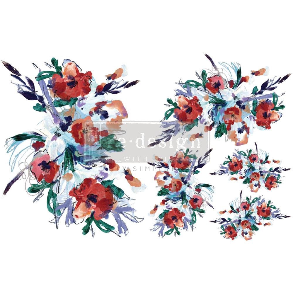 H2O Transfer - Radiant Blooms | 8.5"x11" | Redesign with Prima