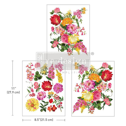 Middy Decor Transfers® - Sunny Glow | 3 sheets, 8.5”x11” | Redesign with Prima