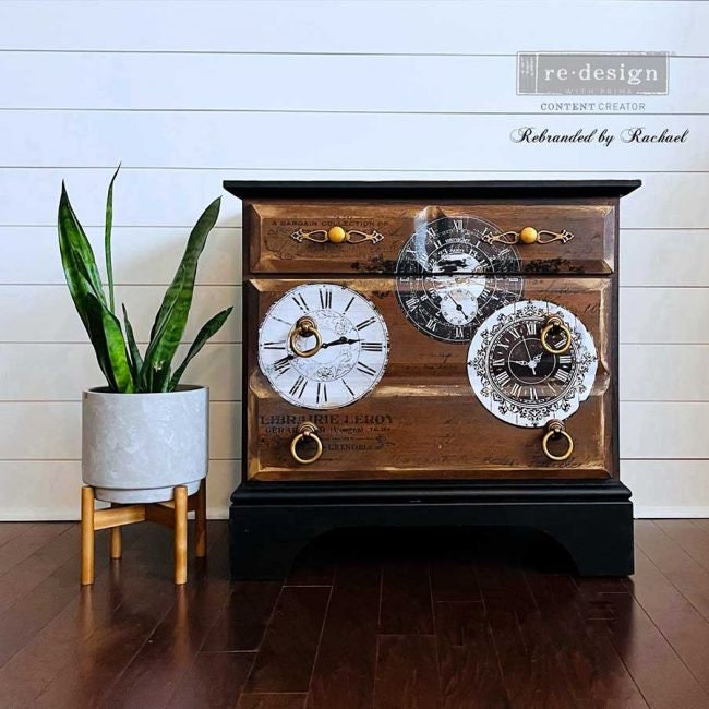 Middy Decor Transfers® - Vintage Clocks | 3 sheets, 8.5 " x 11” | Redesign with Prima