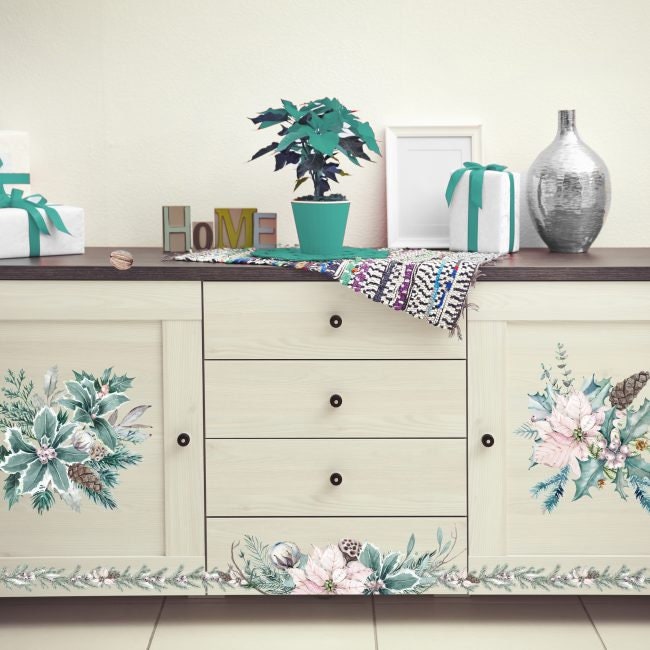Large Decor Transfers® - Evergreen Florals | Reduced Price | 3 pc, 24”x30” | Redesign with Prima