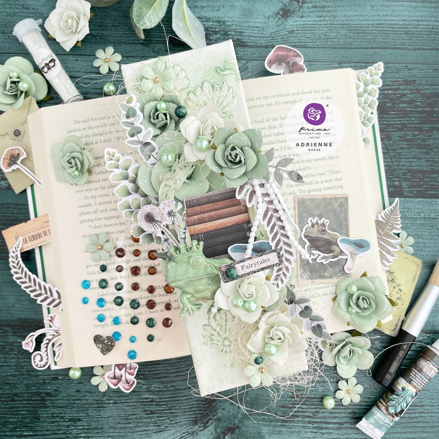 Nature Academia Collection Flowers - Mystical, 12 pcs | Three Girls Tale | Prima Marketing Inc.