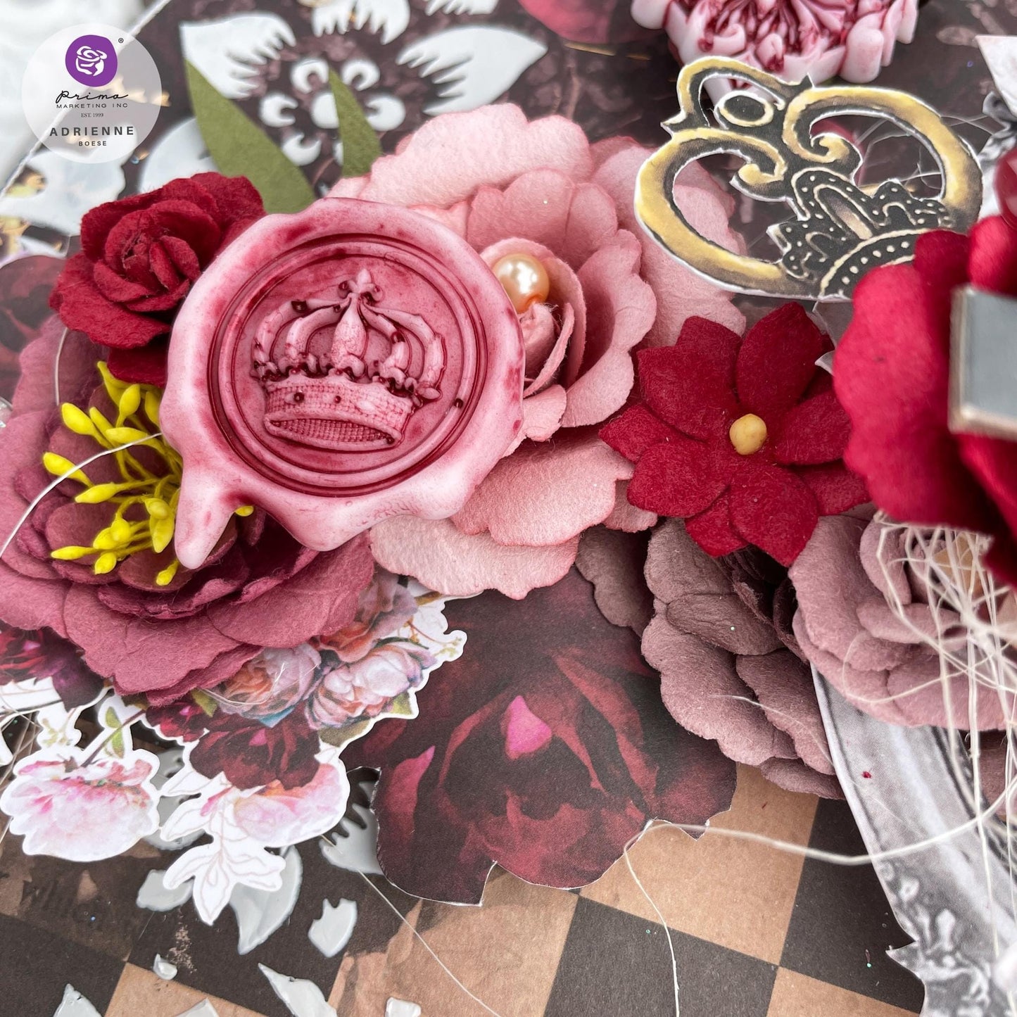 Lost in Wonderland Collection Flowers - Enchanted Garden, 16 pcs | Three Girls Tale | Prima Marketing Inc
