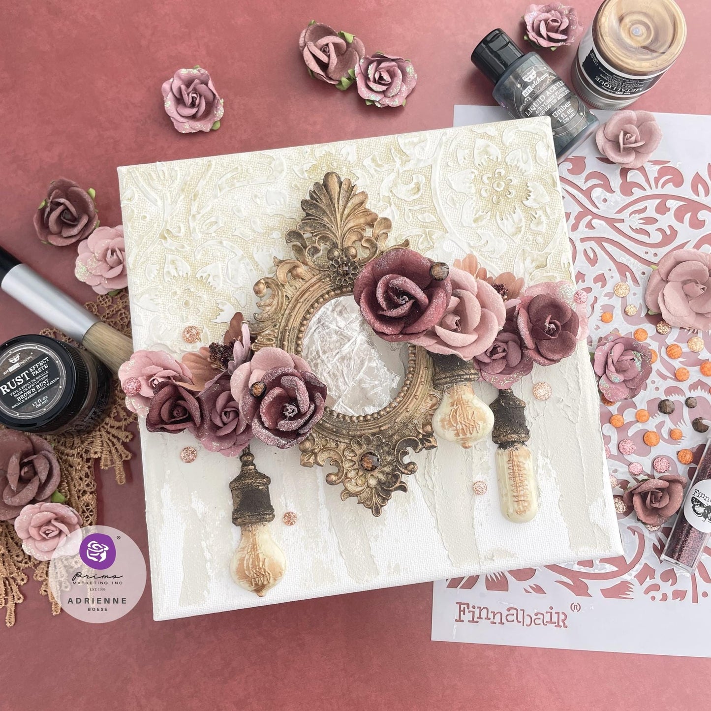 Lost in Wonderland Collection Flowers - Magical Land, 12 pcs | Three Girls Tale | Prima Marketing Inc