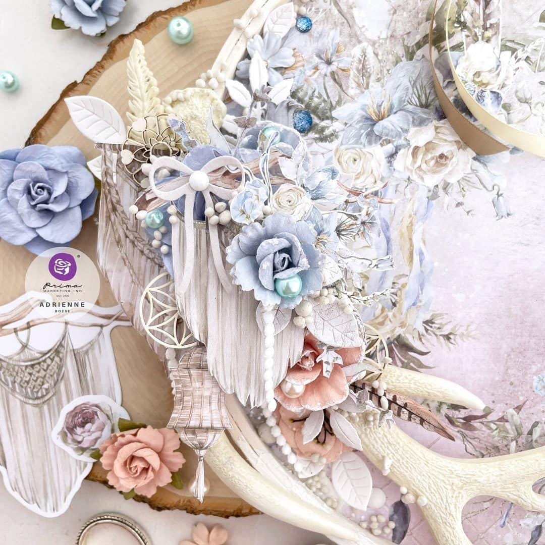 Bohemian Heart Collection Flowers - Wild at Heart, 12 pcs | Prima Marketing Inc.