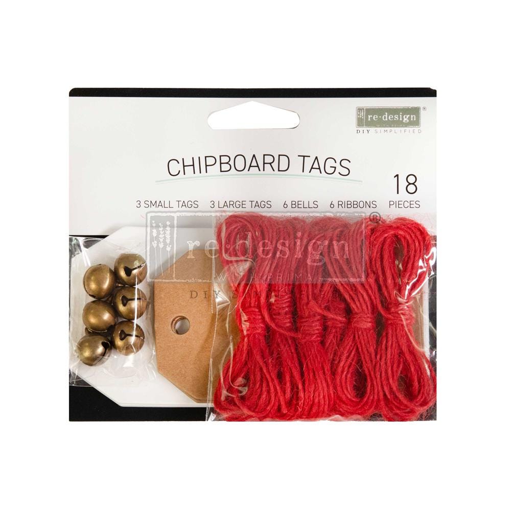 Christmas Chipboard Tags | 18 pcs | Prima Marketing, Inc