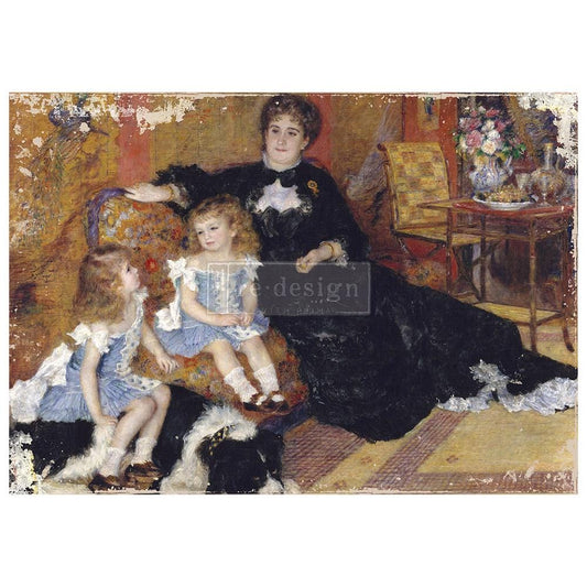 A1 Decoupage Fiber - Family Moment | 23.4”x33.1” | Redesign with Prima