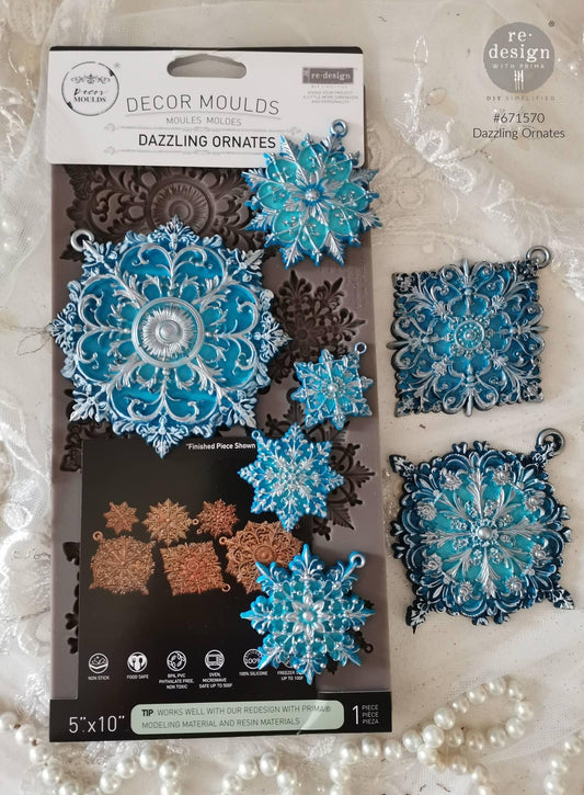 Decor Mould® - Dazzling Ornates | 5”x10”x8mm | Redesign with Prima