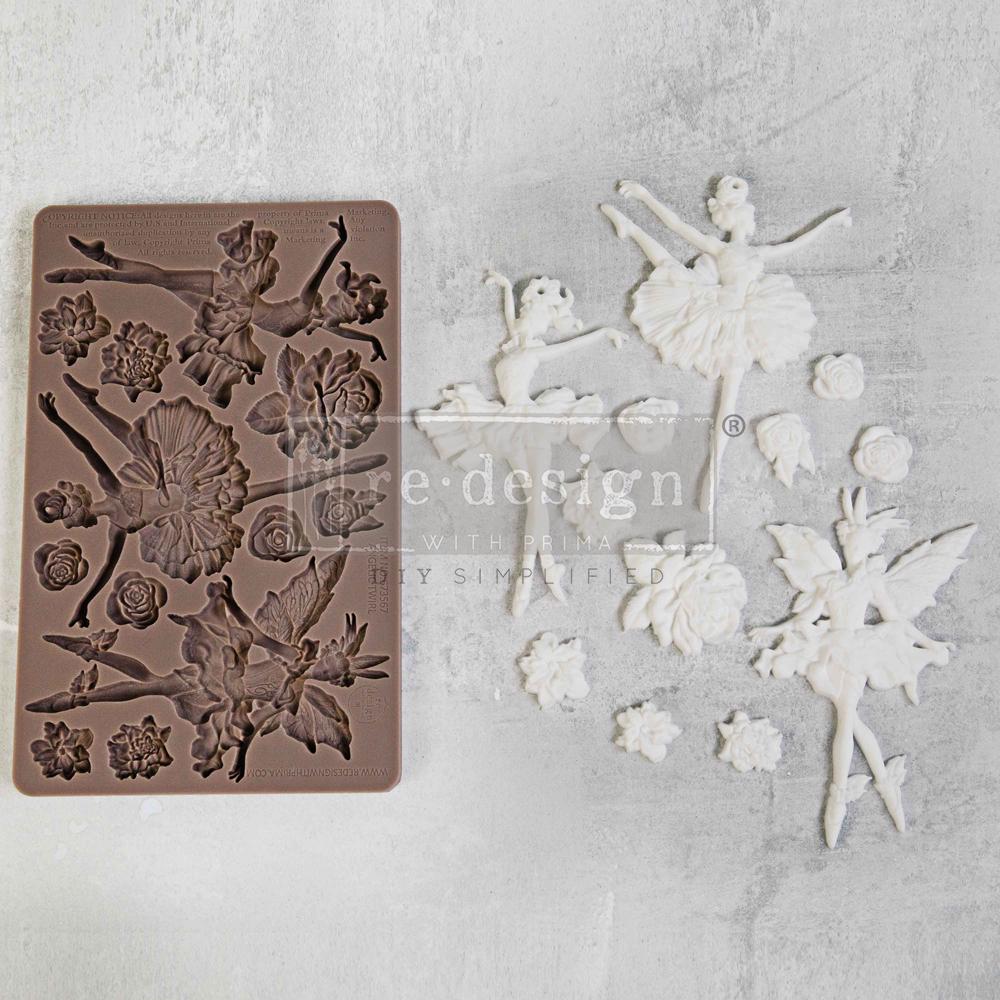 Decor Mould® - Angelic Twirls | 5”x8”x8mm | Redesign with Prima