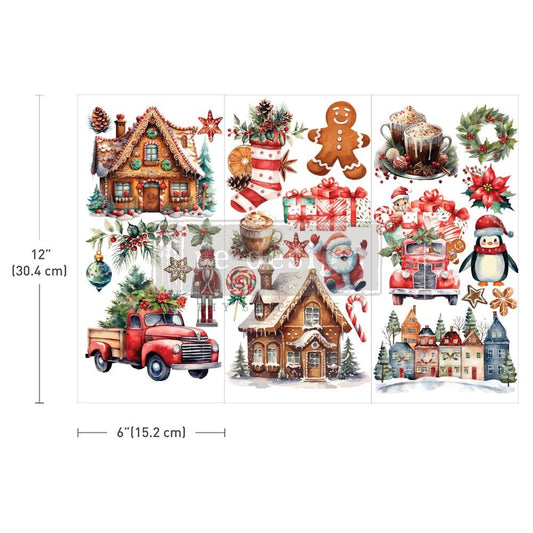 Mini Decor Transfers® - Winter Wonderland Wonders | 6”x12” | Redesign with Prima