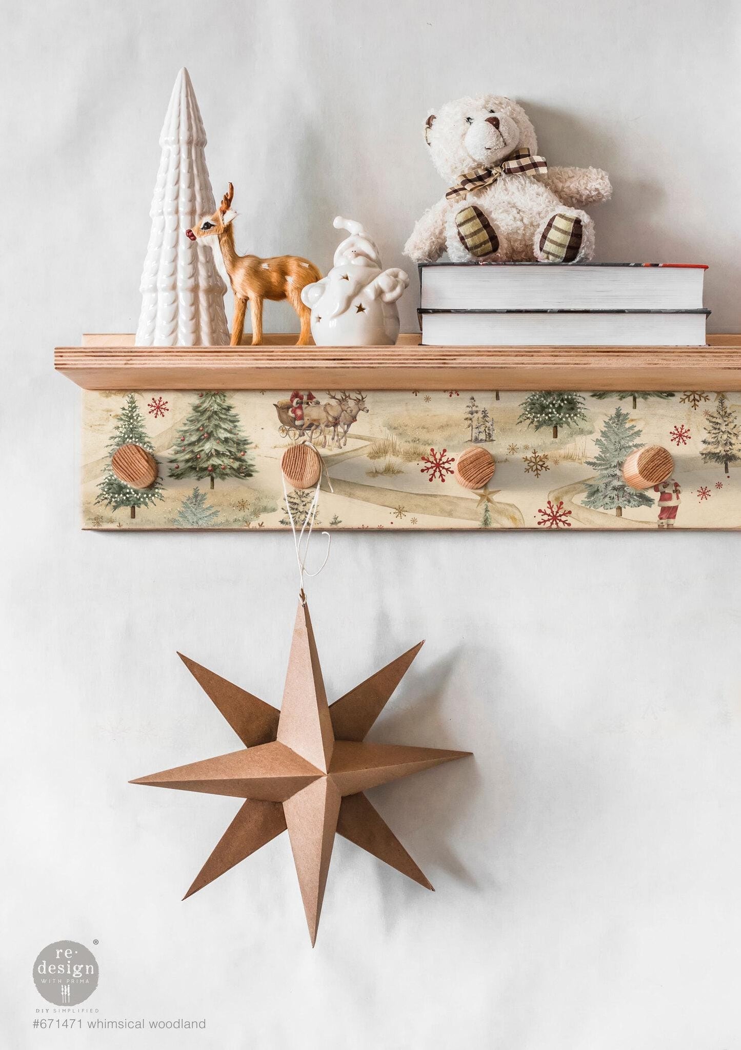 A3 Decoupage Fiber - Whimsical Woodland | 3 sht, 11.7” x 16.5” each | Redesign with Prima