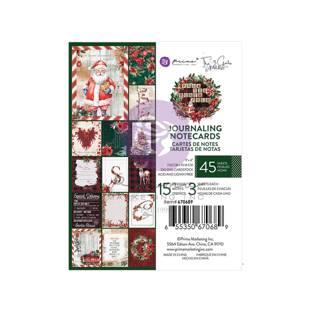 From the North Pole Collection Journaling Notecards | 3”x4”, 45 Sheets | Prima Marketing Inc
