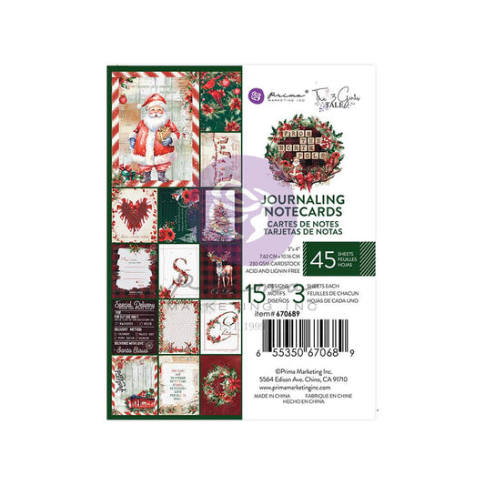 From the North Pole Collection Journaling Notecards | 3”x4”, 45 Sheets | Prima Marketing Inc