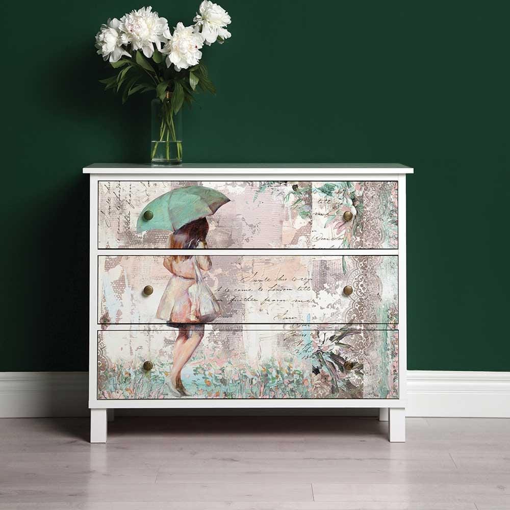A1 Decoupage Fiber - Rainy Afternoon | 1 pc, 23.4” x 33.1” | Redesign with Prima