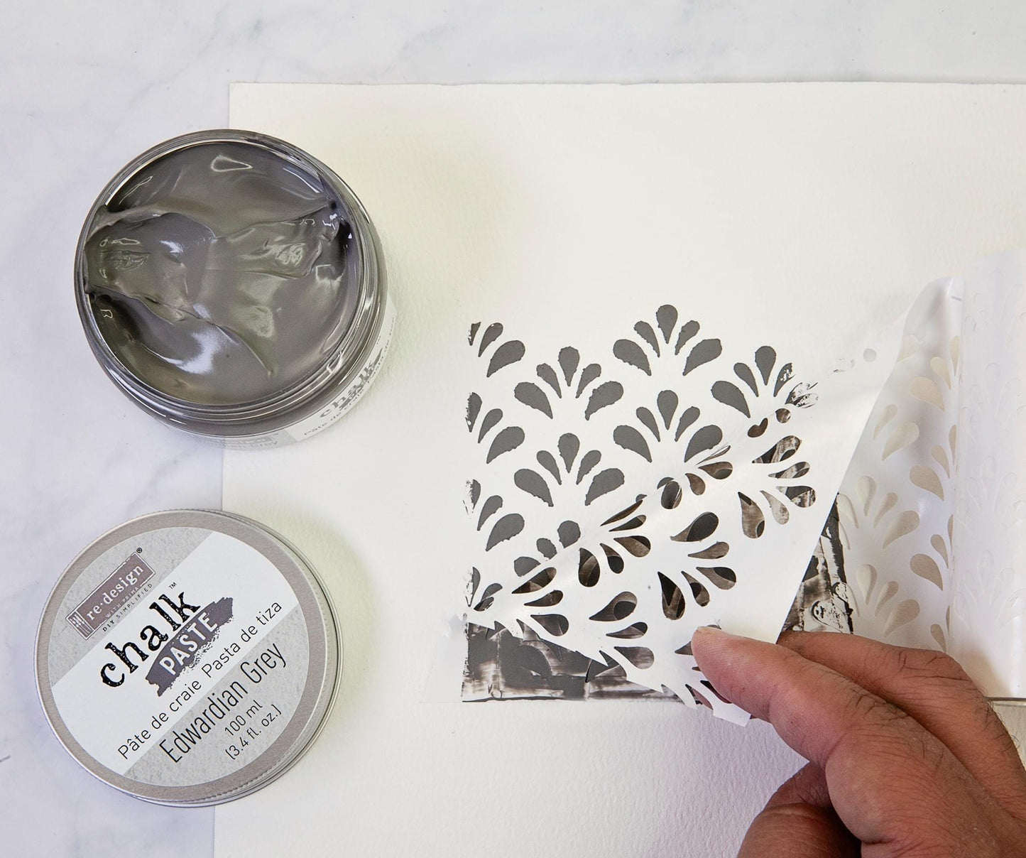 Chalk Paste - Edwardian Gray | 1 Tin, 10 ml/3.4 oz. | Redesign with Prima