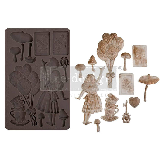 Decor Mould® - Whimsey Craft Chronicles | Lost in Wonderland | 5”x8”x8mm | Redesign with Prima