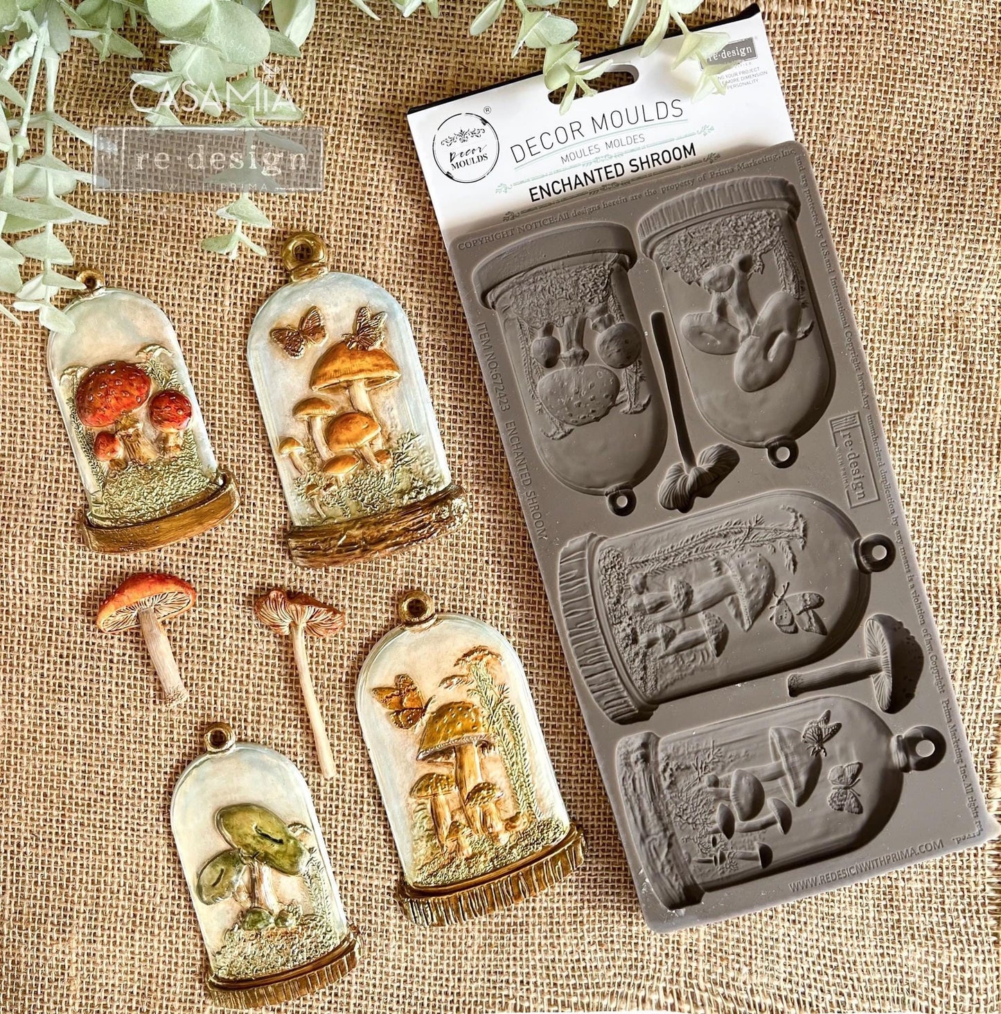 Decor Mould® - Enchanted Shroom | 5”x10”x 8mm | Wonderland | Redesign with Prima