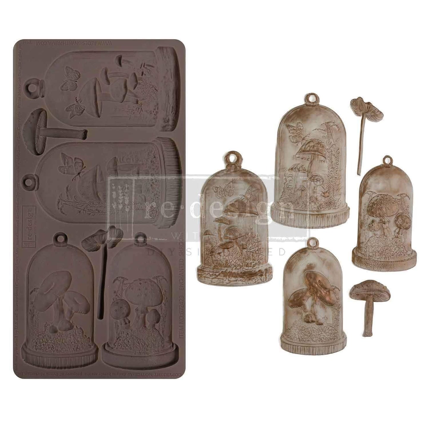 Decor Mould® - Enchanted Shroom | 5”x10”x 8mm | Wonderland | Redesign with Prima