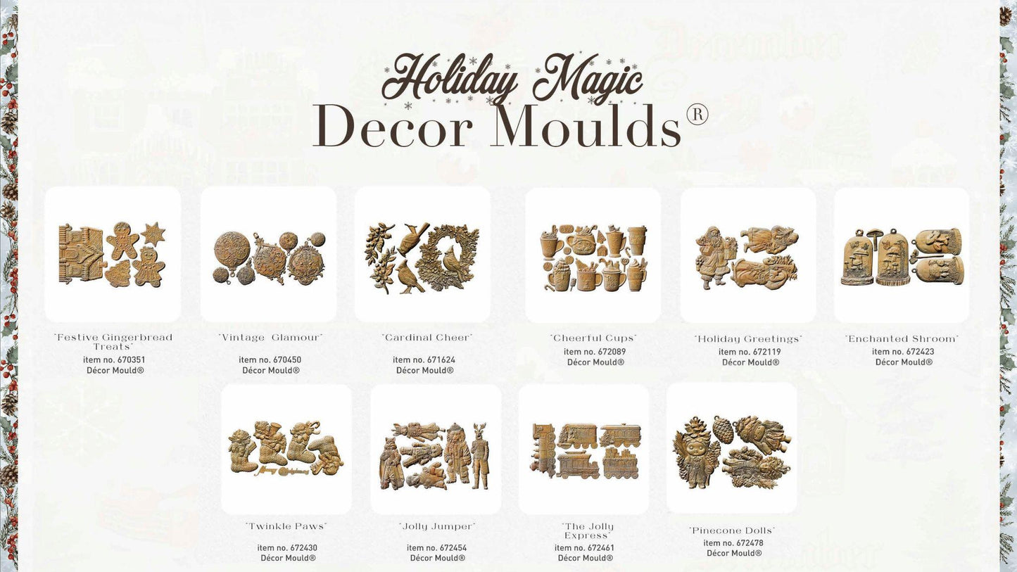 Decor Mould® - Twinkle Paws | 1 pc, 8”x10” | Christmas Stockings | Redesign with Prima