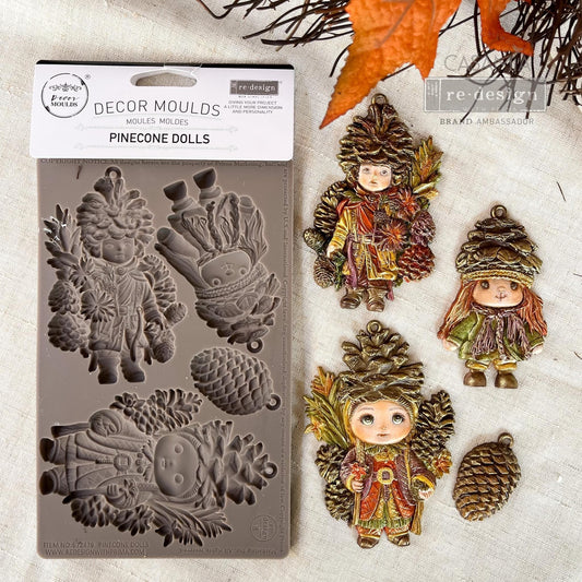 Decor Mould® - Pinecone Dolls | 5”x8” | Redesign with Prima