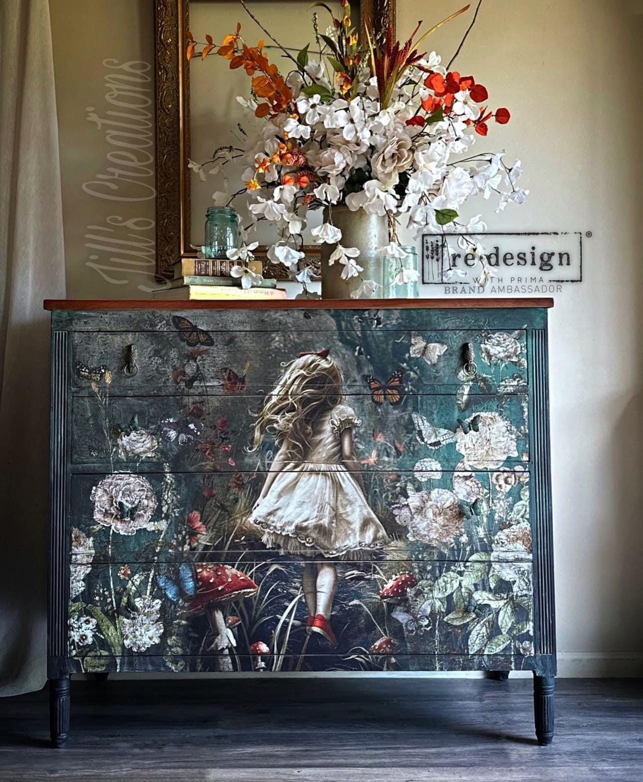 A1 Decoupage Fiber - Dreamlike Trails | 1 sheet, 23.4”x33.1” | Lost in Wonderland