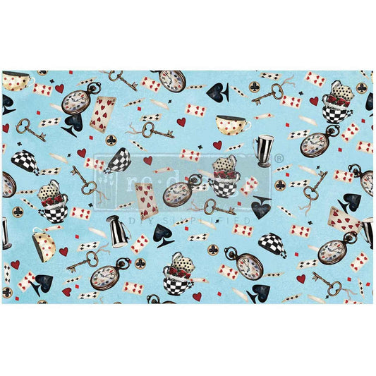 Decoupage Tissue Paper - Wonderland Whimsy | 19.5”x30” | Alice in Wonderland | Redesign with Prima