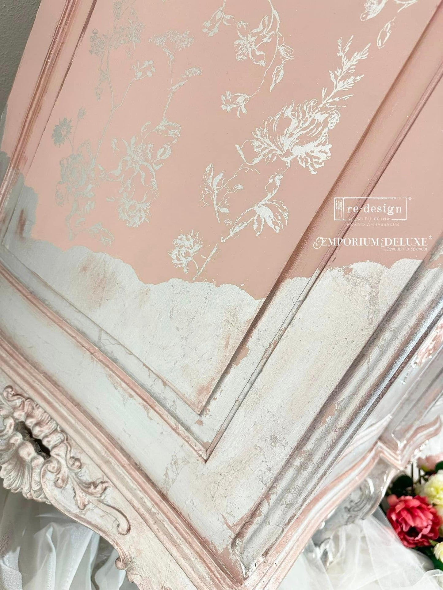 Large Decor Transfers® - Silver Bird | Kacha | 2 shts, 18 x 24” | Redesign with Prima