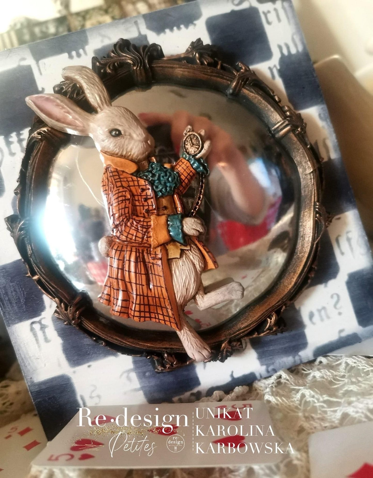 Lost in Wonderland Decor Mould® - Following Alice | 5”x8” | Three Girls Tale | Prima Marketing Inc