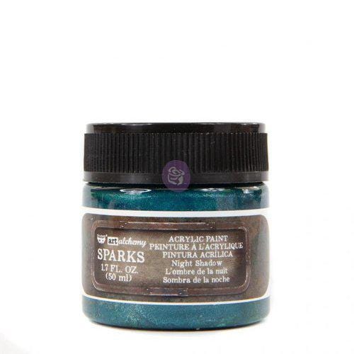 Sparks Acrylic Paint - Night Shadow | Finnabair | 50ml | Redesign with Prima