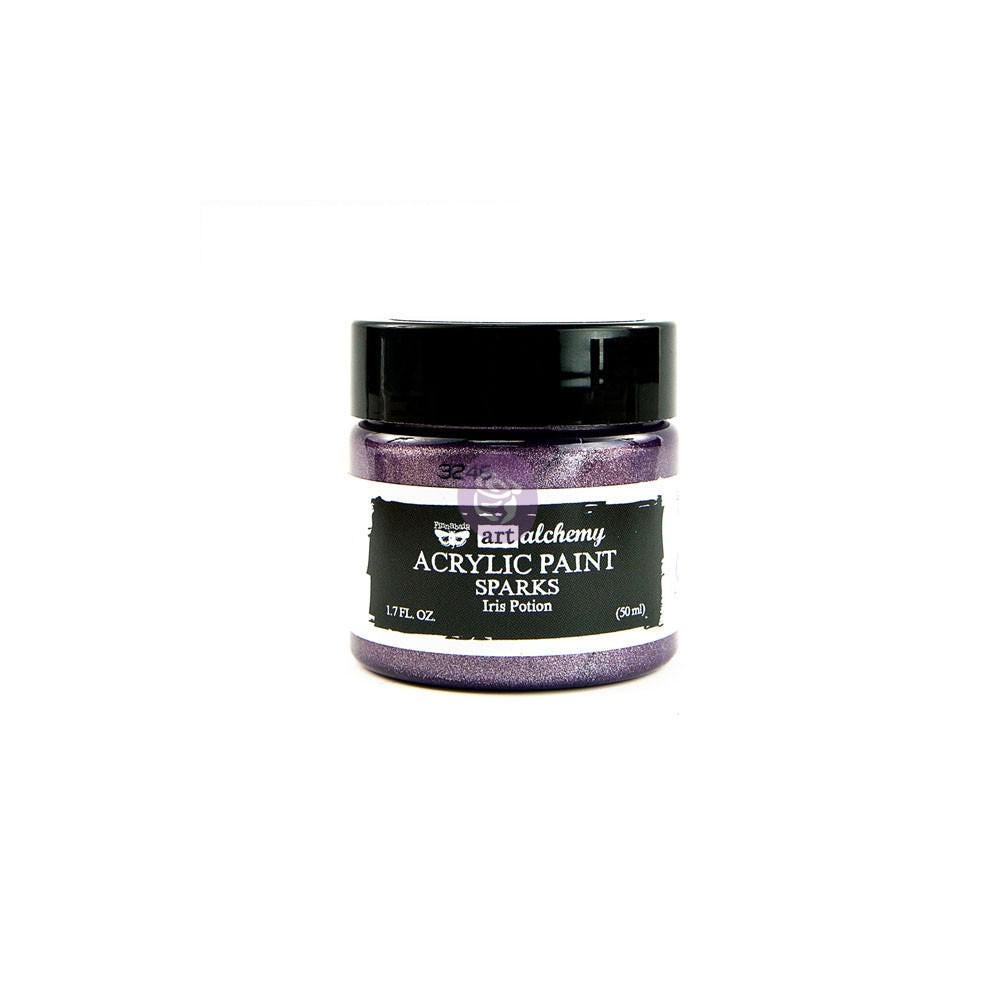 Sparks Acrylic Paint - Iris Potion | 50ml | Finnabair | Redesign with Prima