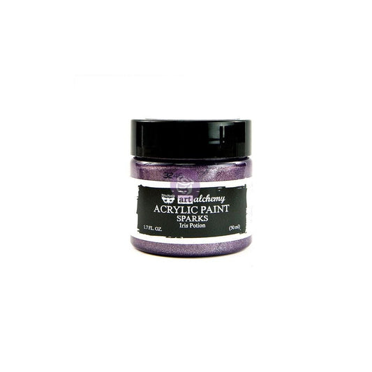 Sparks Acrylic Paint - Iris Potion | 50ml | Finnabair | Redesign with Prima