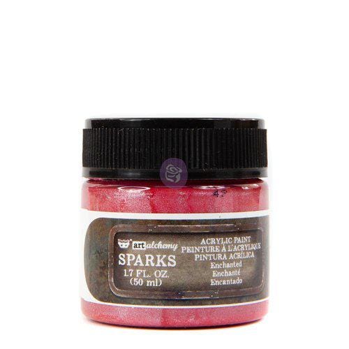 Sparks Acrylic Paint - Enchanted | Finnabair | 50ml | Redesign with Prima