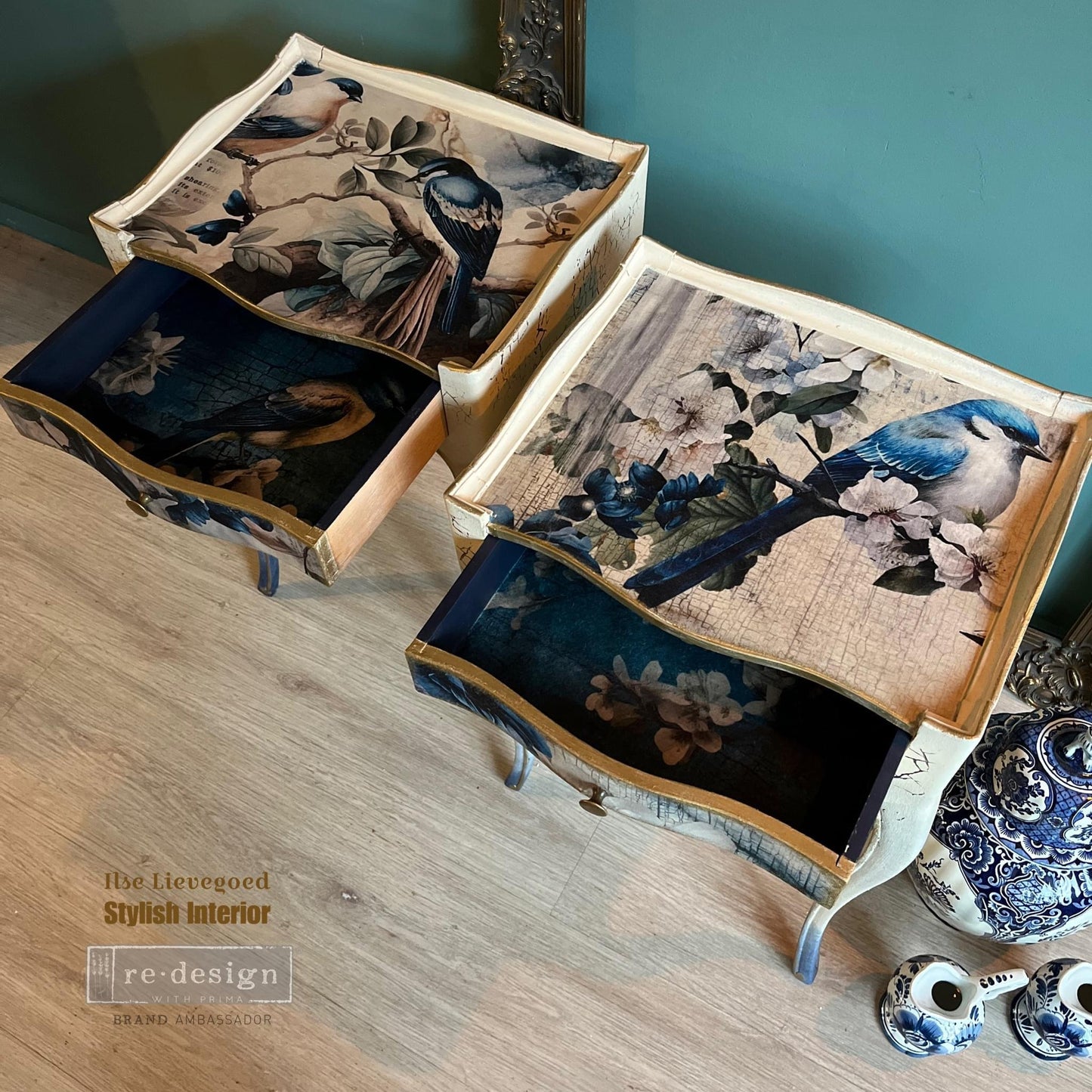 Decoupage Tissue Paper Pack - Sapphire Wings | 3 sheets, 19.5”x 30” | Redesign with Prima