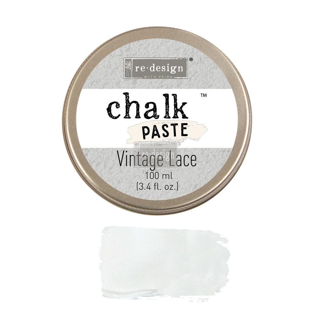 Chalk Paste- Vintage Lace | 1 Tin, 10 ml | Redesign with Prima