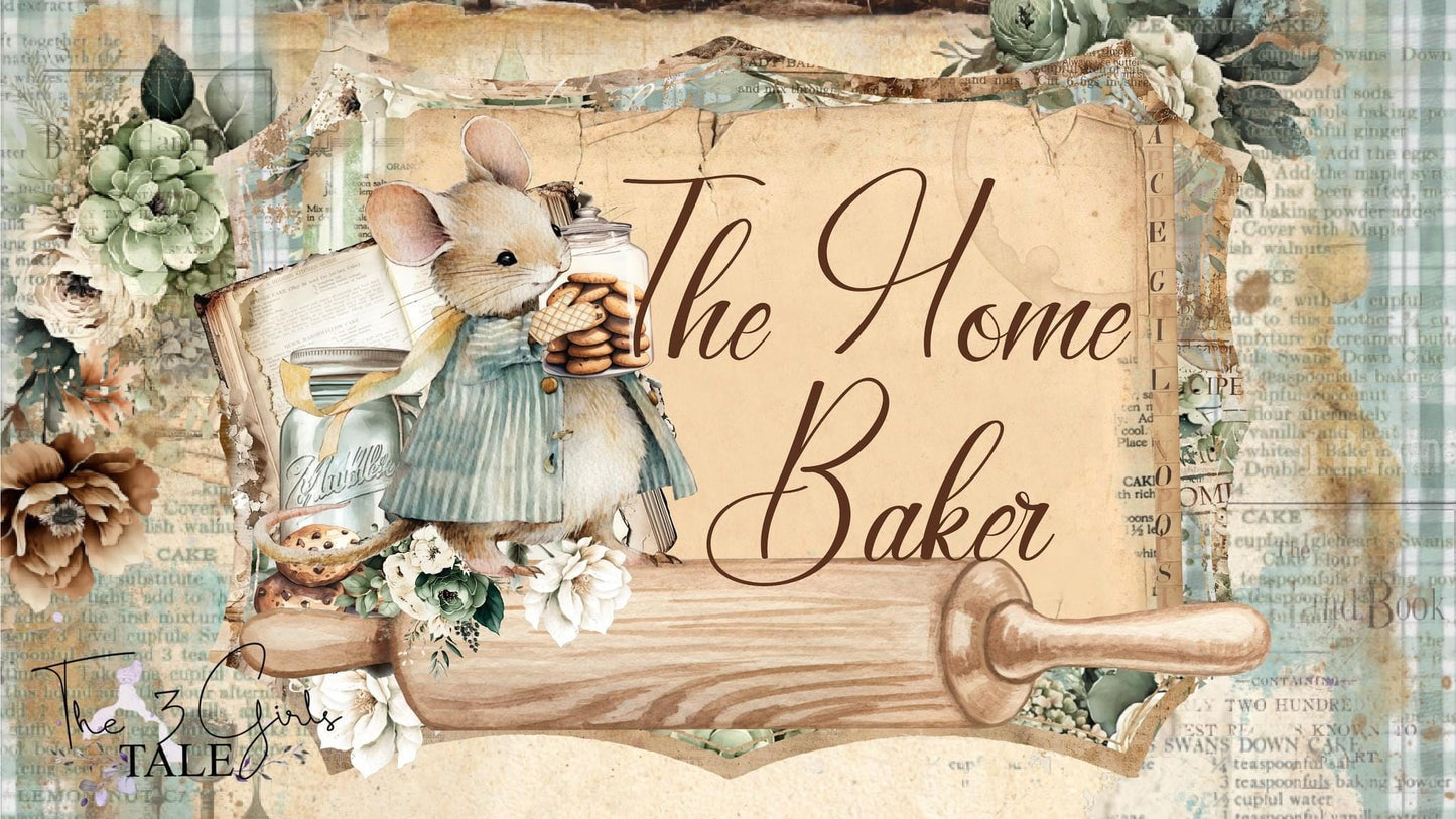 The Home Baker Collection Ephemera | Ephemera Garden | 32 pcs |Prima Marketing, Inc.