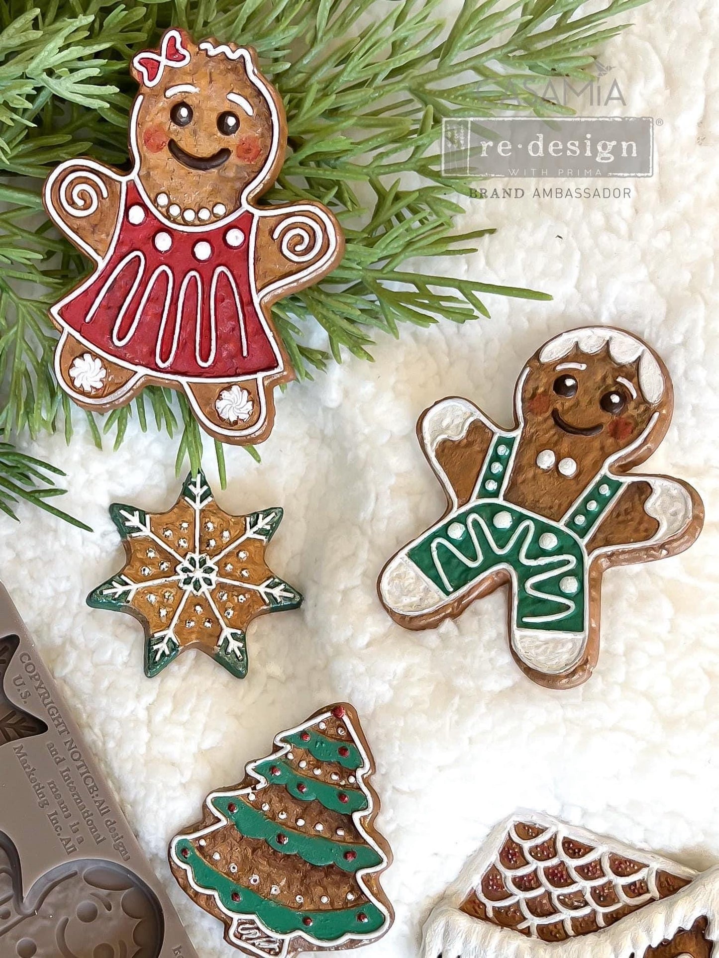 Decor Mould® - Festive Gingerbread Treats | 5”x8” | Redesign with Prima