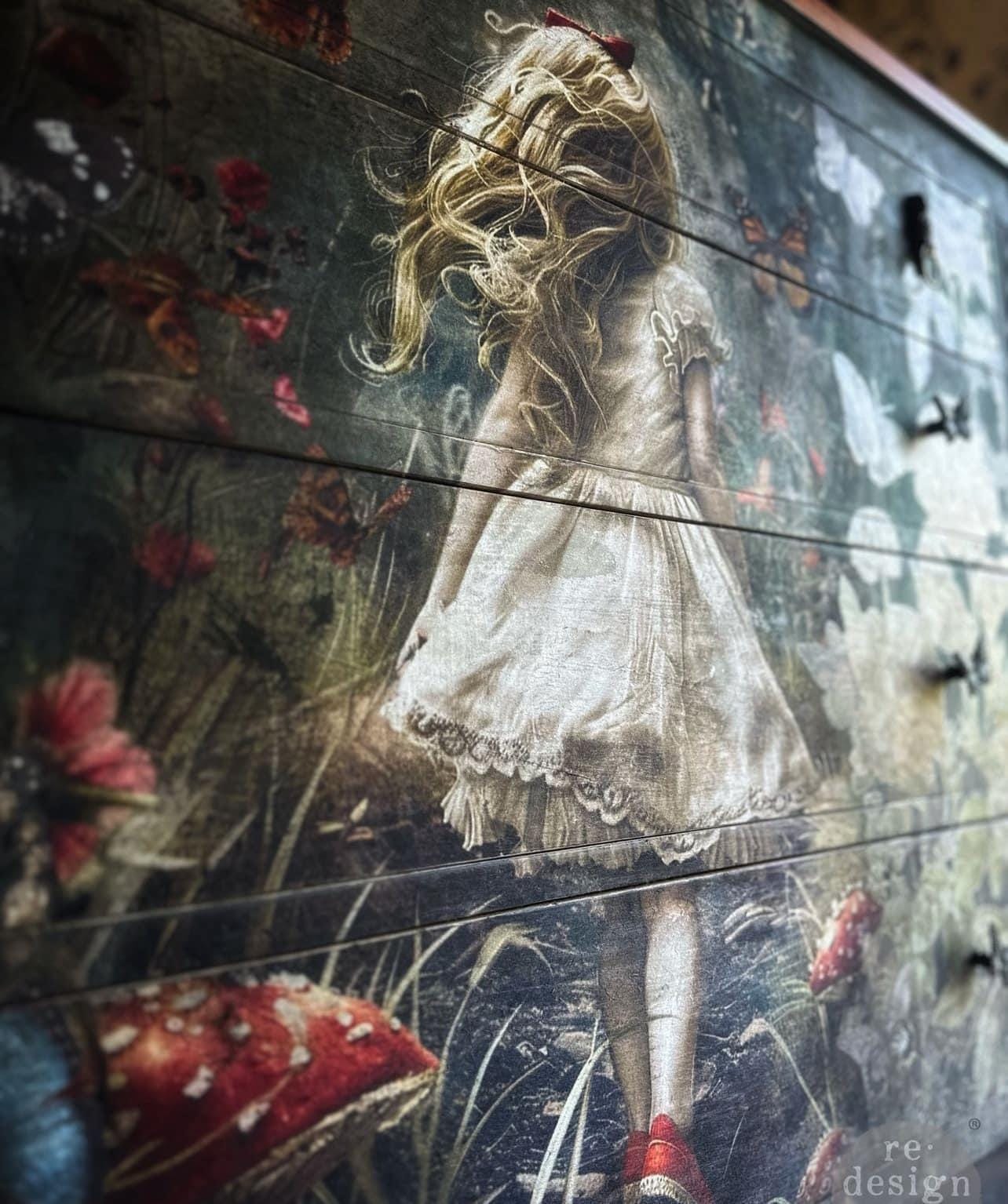 A1 Decoupage Fiber - Dreamlike Trails | 1 sheet, 23.4”x33.1” | Lost in Wonderland