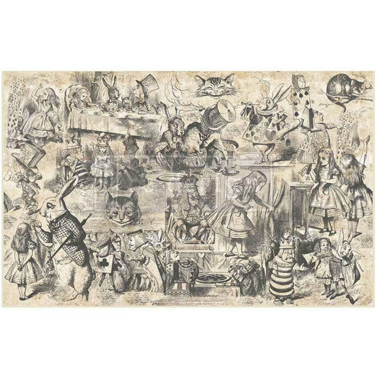 Decoupage Tissue Paper - Dreaming in Wonderland | 19.5”x30” | Redesign with Prima
