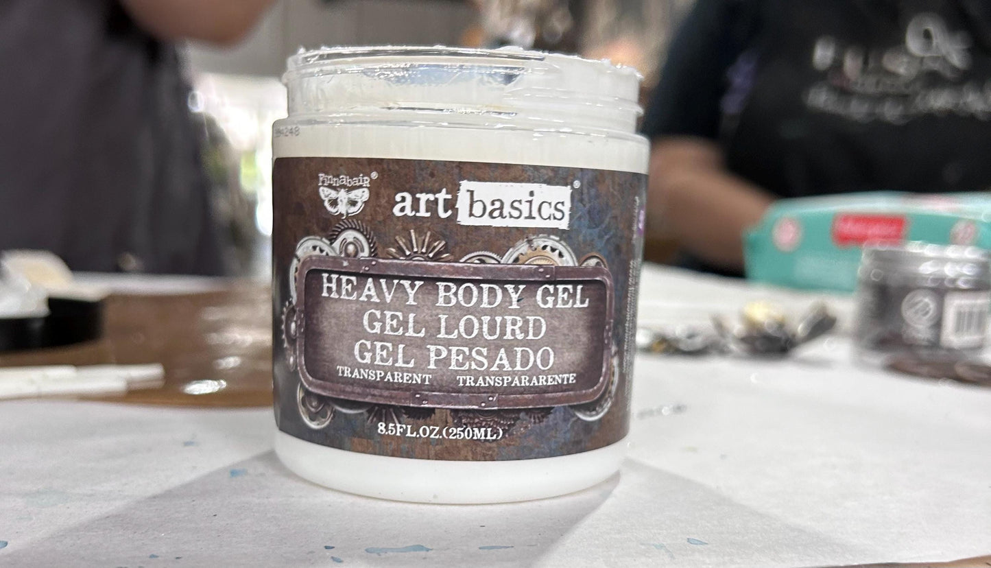 Mixed Media Project: Super Heavy Body Gel-Transparent | Art Basics | 250mL | Prima Marketing, Inc.