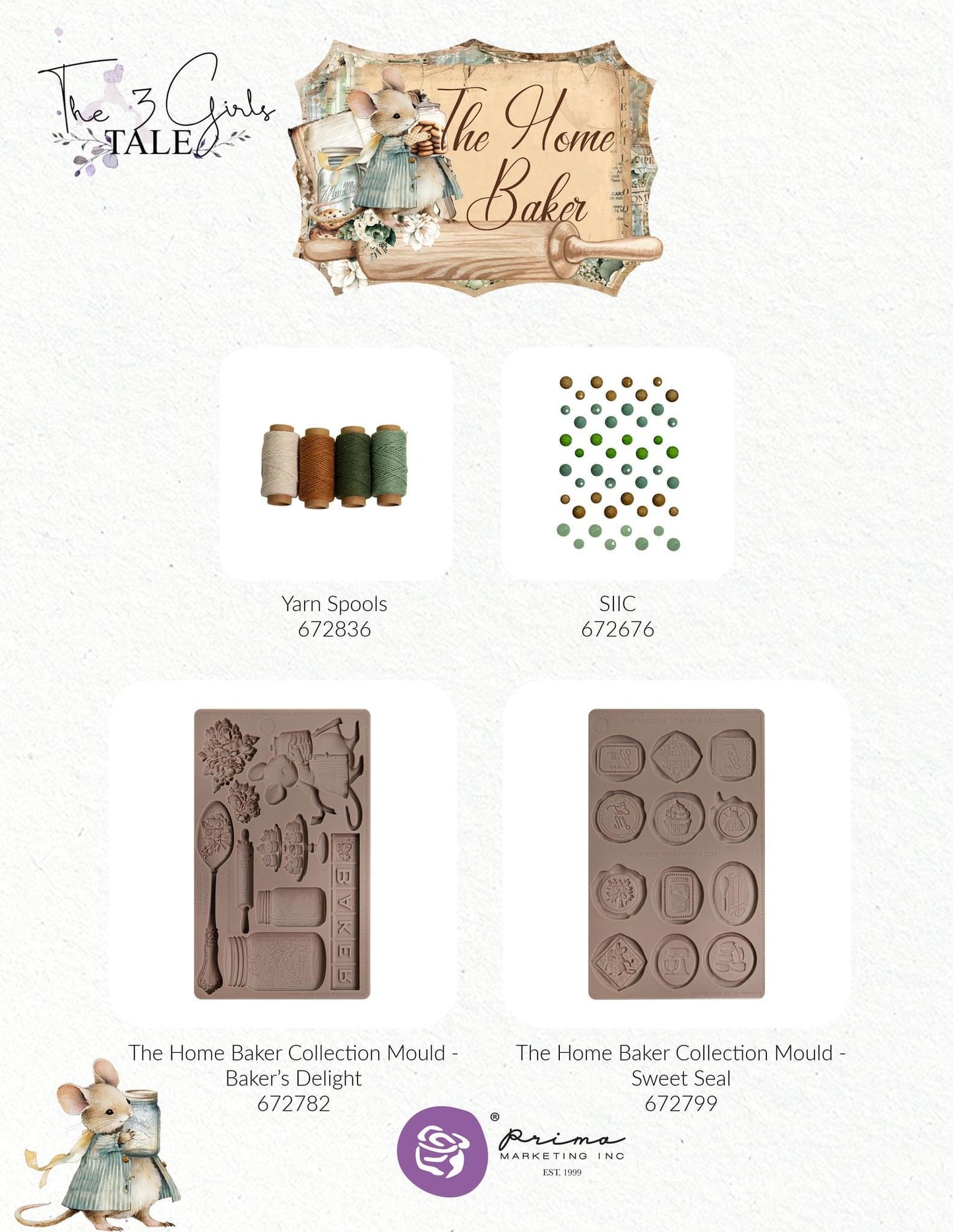 The Home Baker Collection SIIC- Say It In Crystals |48 pcs | Prima Marketing, Inc.