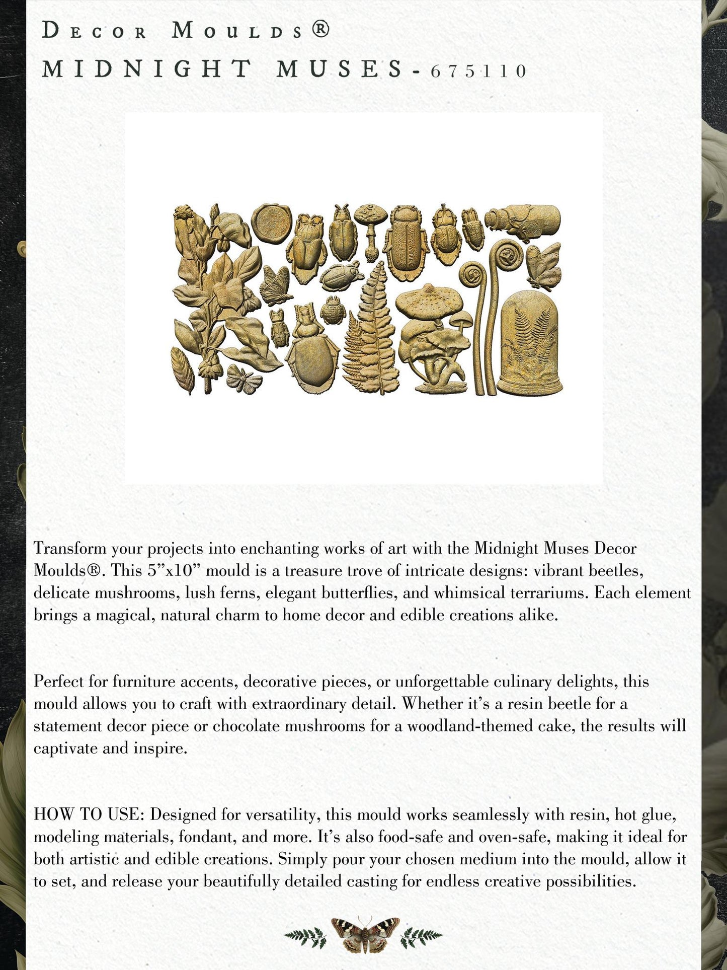 Decor Mould® - Midnight Muses | 5”x10” | Redesign with Prima