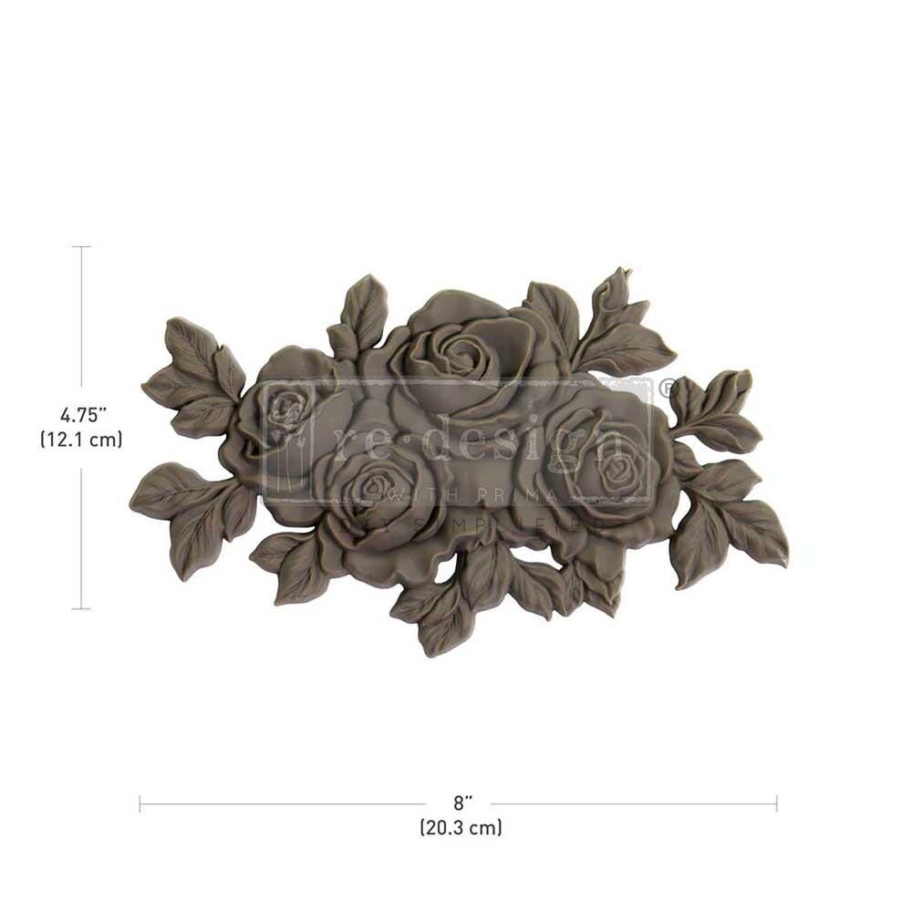 Décor Poly™ - Timeless Petals | 4.75"x8" | Bendable | Furniture Appliqué | Redesign with Prima