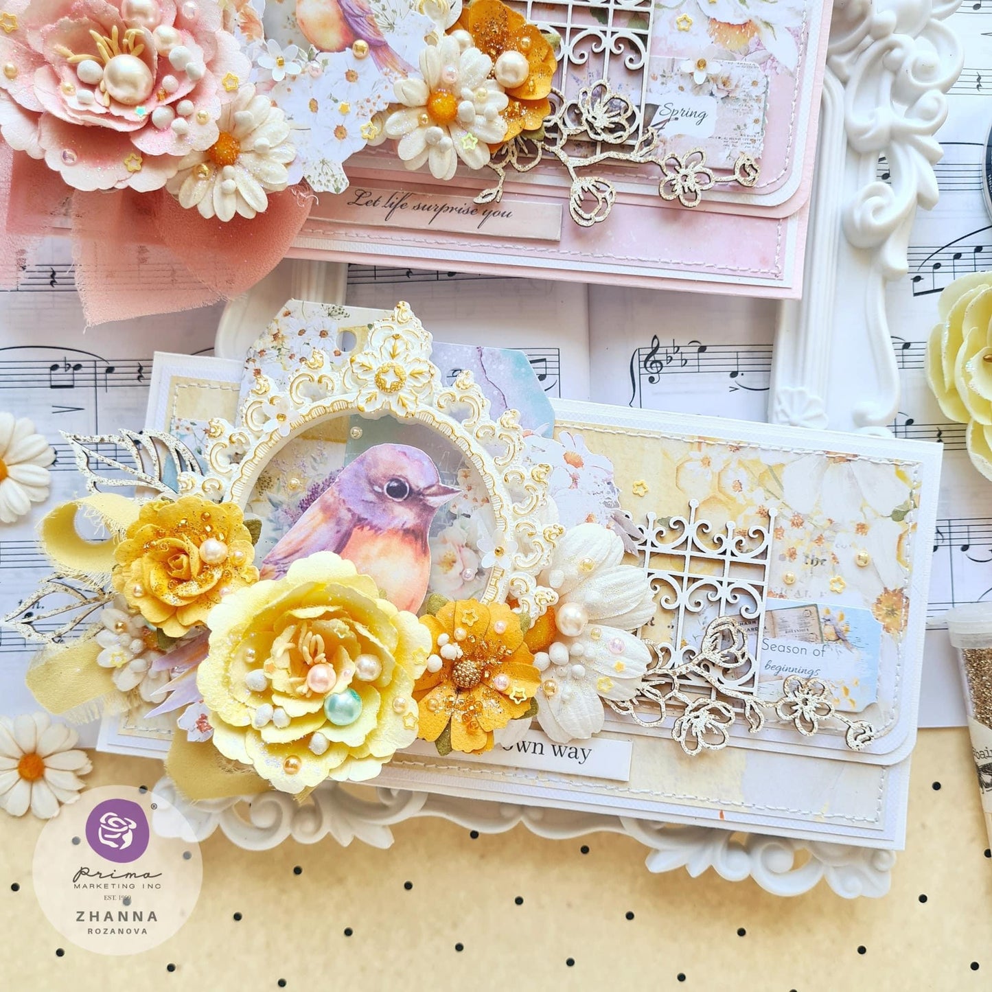 In Full Bloom Collection Chipboard Stickers, 49 pcs | Prima Marketing, Inc.