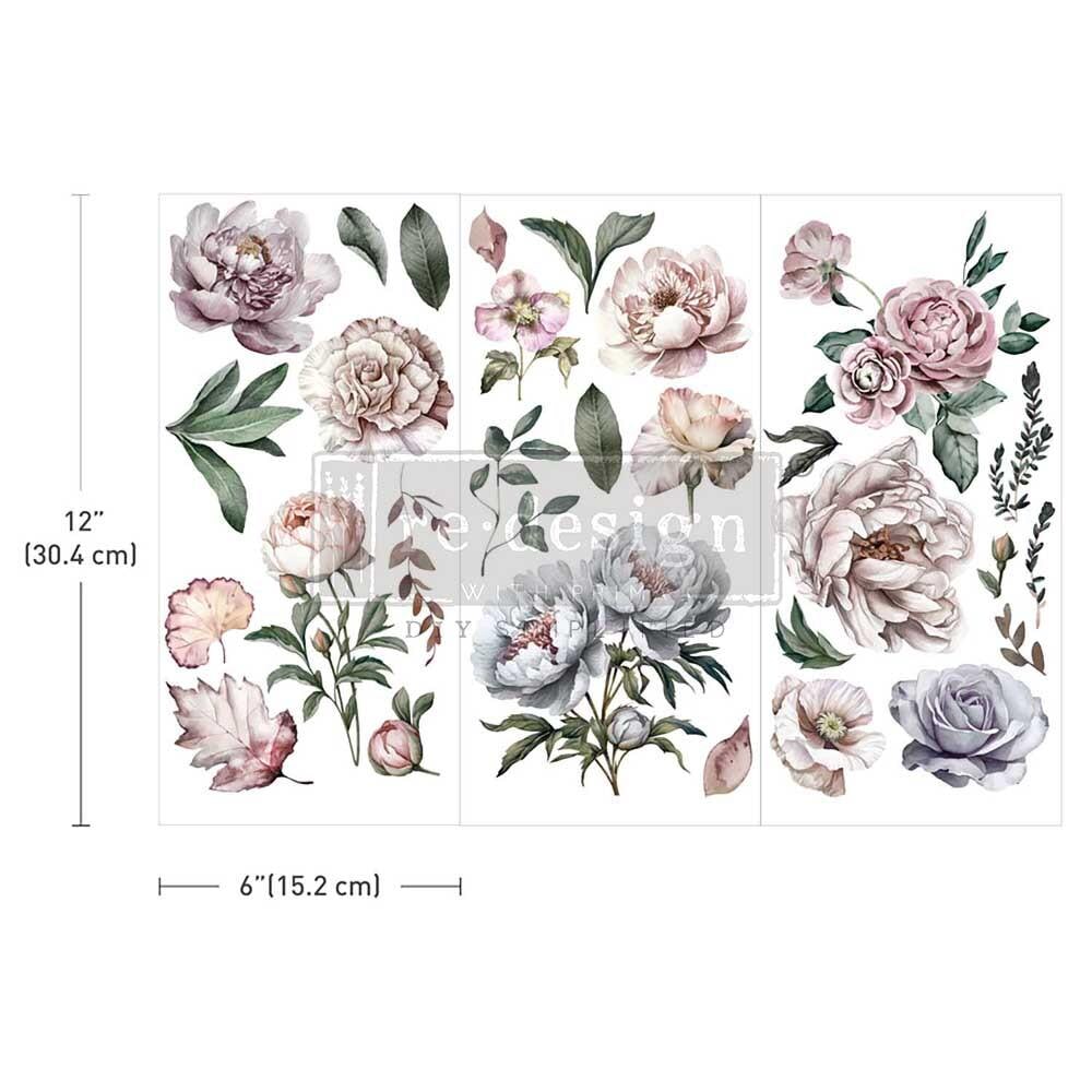 Mini Decor Transfers® - Blossom Breeze | 3 sheets, 6” x 12” | Redesign with Prima